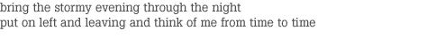 Chris And The Other Girls - line
